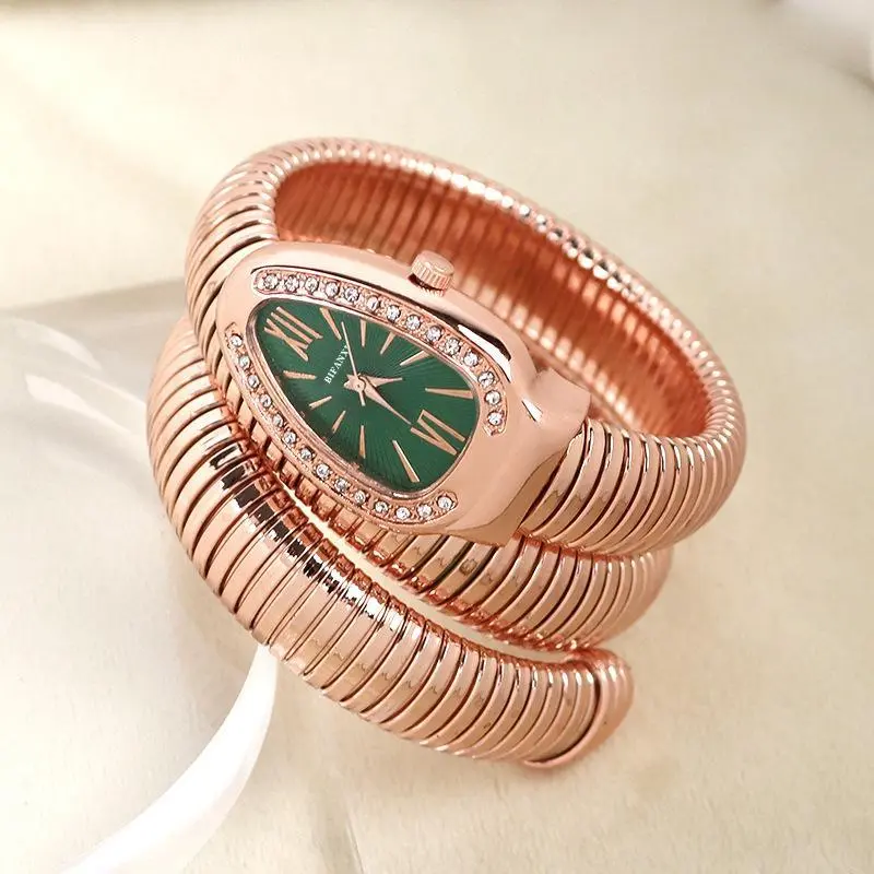 Rose Golden+green dial