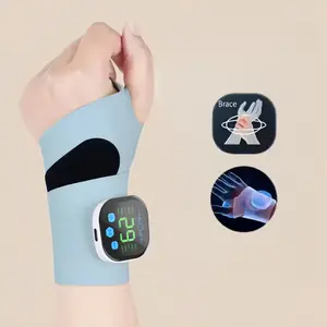 Hand Massager Wrist EMS Pulse Therapy Device with Heating for Carpal Tunnel & Arthritis Relief 10 Modes 29 Levels Portable Gift for Men Women