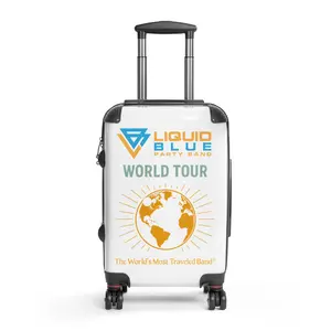 Liquid Blue - Suitcase - World Tour - Hardshell - Gold
