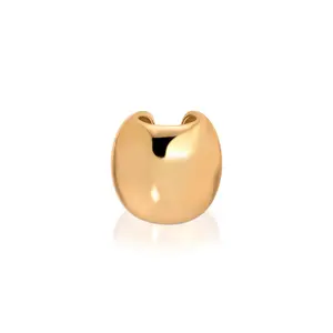 Ettika Chunky Metal Ear Cuff 18k Gold Plated Brass Open Cuff Earrings Jewelry Statement Fashion Earrings for Women Durable Tarnish Resistant Adjustable Fit Gold Hoop Earrings