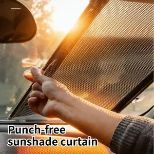 Car Retractable Sunshade, Roll-Up Window Shade, UV Protection, Anti-Glare, Portable Privacy Screen, Fits Cars, Suvs, Practical Car Interior Accessory