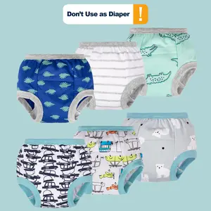 6-Pack Cotton Potty Training Pants – Reusable Daytime Underwear for Boys & Girls