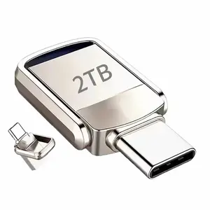 2TB USB 3.2 Type C Flash Drive Dual Purpose Memory Stick Pen Drive for Laptop Mobile Phone External Storage