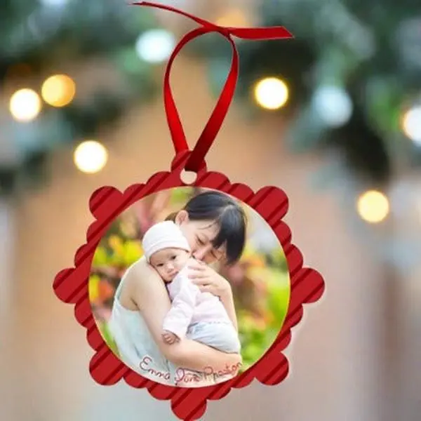Custom London Christmas Ornament - 3" x 3"