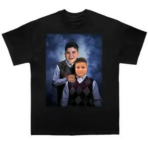 Official Rizzler And Aj Step Brothers T-Shirt - Meme T-Shirt, Crew Neck, Slight Stretch, Breathable & Wear-Resistant, All-Season Short Sleeve Tee, Perfect for Outdoor & Daily Fashion 0