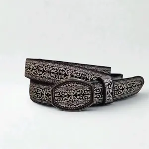 Leather Artisanal Laser Cut Belt | Made in Mexico|