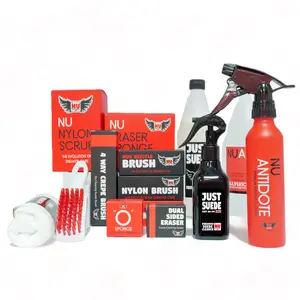 NuLife Kicks, The Evolution Bundle - Shoe Cleaner for White Shoes, Fabrics, Leathers, Suede Shoe Cleaning Kit, Unyellow Soles