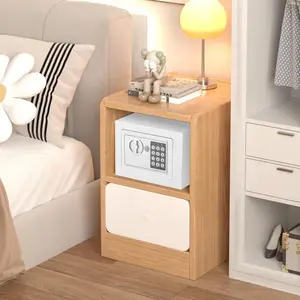 Bellemave  Secure Safe With Key And Password Money Home Safe, 0.23 Cubic Feet Small Safe, Mini Storage Cabinet, Suitable For Home Use, Can Store Money, Documents, And Valuable Items