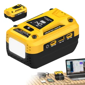 Azocek 140W PD 3.1 USB Adapter for Dewalt 20V Battery, Bidirectional Fast Charger & Portable Power Station with Dual USB-C, 18W USB-A, LED Digital Display & Multi-Mode Work Light (Battery Not Included) outdoorfun