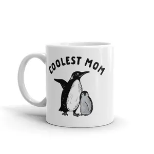 Coolest Mom Penguin Mug Cute Mother's Day Chilly Animal Graphic Novelty Coffee Cup - 11oz Funny Coffee Mugs Ceramic Printed Drinkware Cup Coolest Mom Penguin Mug Cute Mother's Day Chilly Animal Graphic Novelty Coffee Cup - 11oz Funny Coffee Mugs Ceramic Printed Drinkware Cup