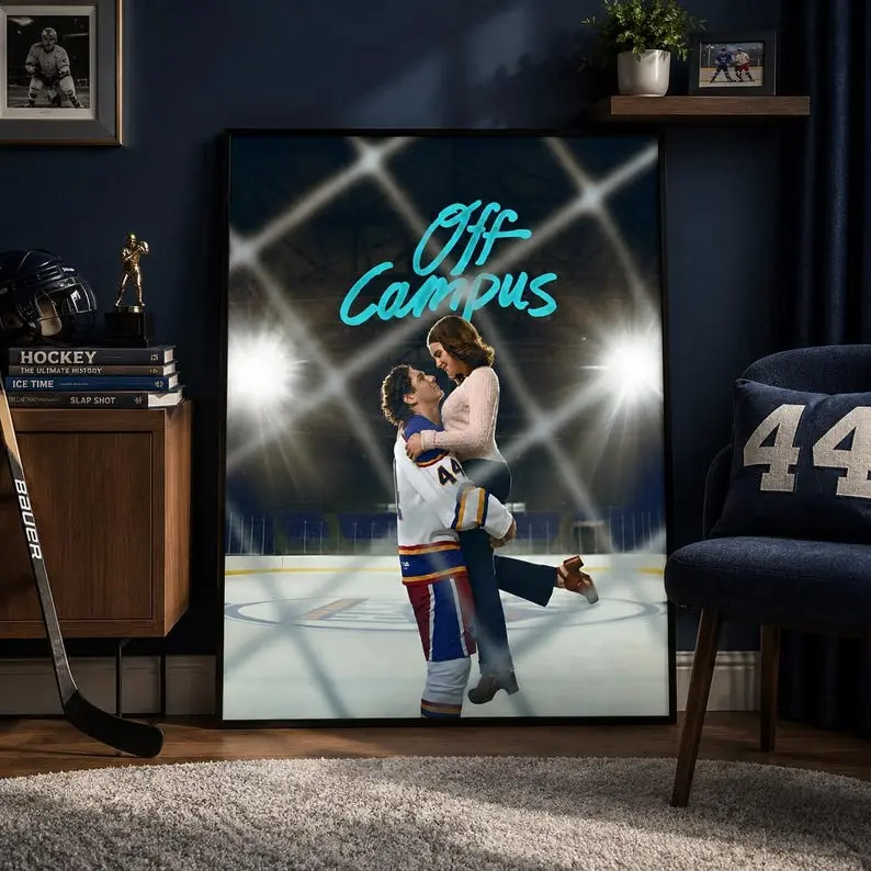 Off Campus Series Poster, Briar University Hockey Wall Art Print, College Romance Bookish Wall Decor, Hockey Romantic Wall Art Merch