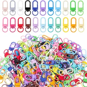 Swivel Snap Lobster Claw Keychain Clasps Lanyard Hardware Key Chain Hooks for Bag Charm for Christmas, New Year, Crafts, And Handmade Presents