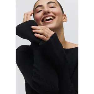 H&M Flounced rib-knit dress