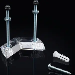 Arkorus Skateboard Wall Mount – Premium Clear Skateboards Hanger, Great Gifts for Skateboarders, Vertical Deck Display & Storage Rack, Durable Acrylic Floating Holder to Store Decks & Longboards