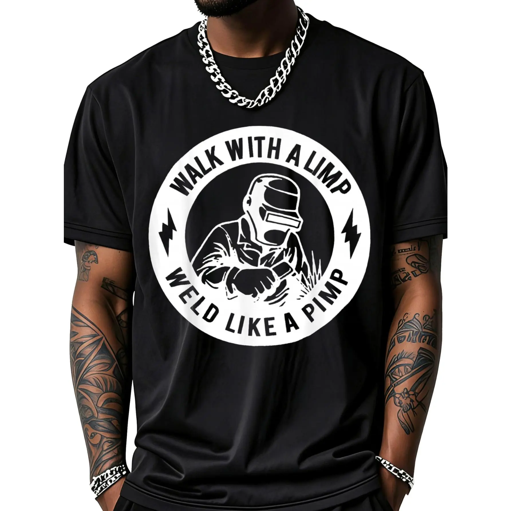 Walk with A Limp Weld Like A Pimp T-Shirt