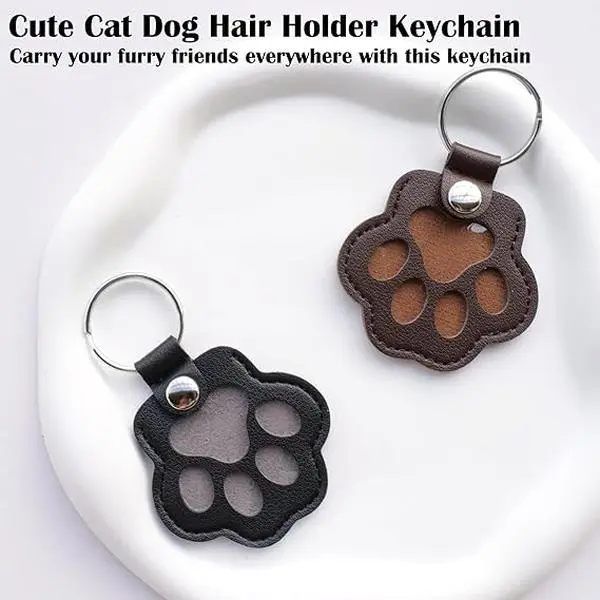 Buy one get one Pet Fur Keepsake Keychain - Memorial Gift for Dog Cat, Paw Print Charm to Hold Fur, Loss of Pet Sympathy Gift, Remembrance Jewelry for Pet LoversPet Supplies, Cat & Dog Accessories, Pet Memorial Gifts