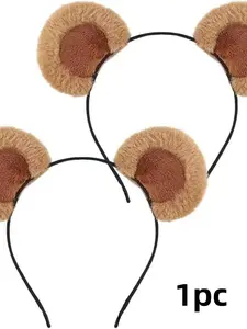 Women's Cute Elegant Animal Ear Plush Monkey Ears Hair Band, Fashion Accessory for Daily Hairstyles, All Seasons Wear