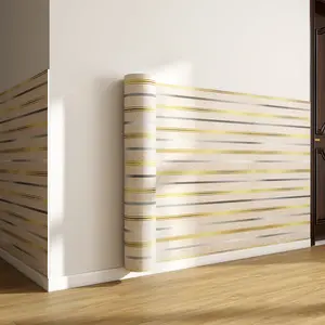 Self-Adhesive Waterproof Tile Wall Stickers, Moisture Resistant & Moldproof, Thickened Marble Pattern Wallpaper for TV Background Decoration, Marble Wallpaper Roll