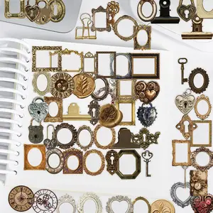 50 Retro Photo Frame Stickers, Suitable for Scrapbooks, Diaries, Laptops, Water Bottles, Cars, and Other Faith-based Designs—gifts with Positive Messages, Decal Sticker