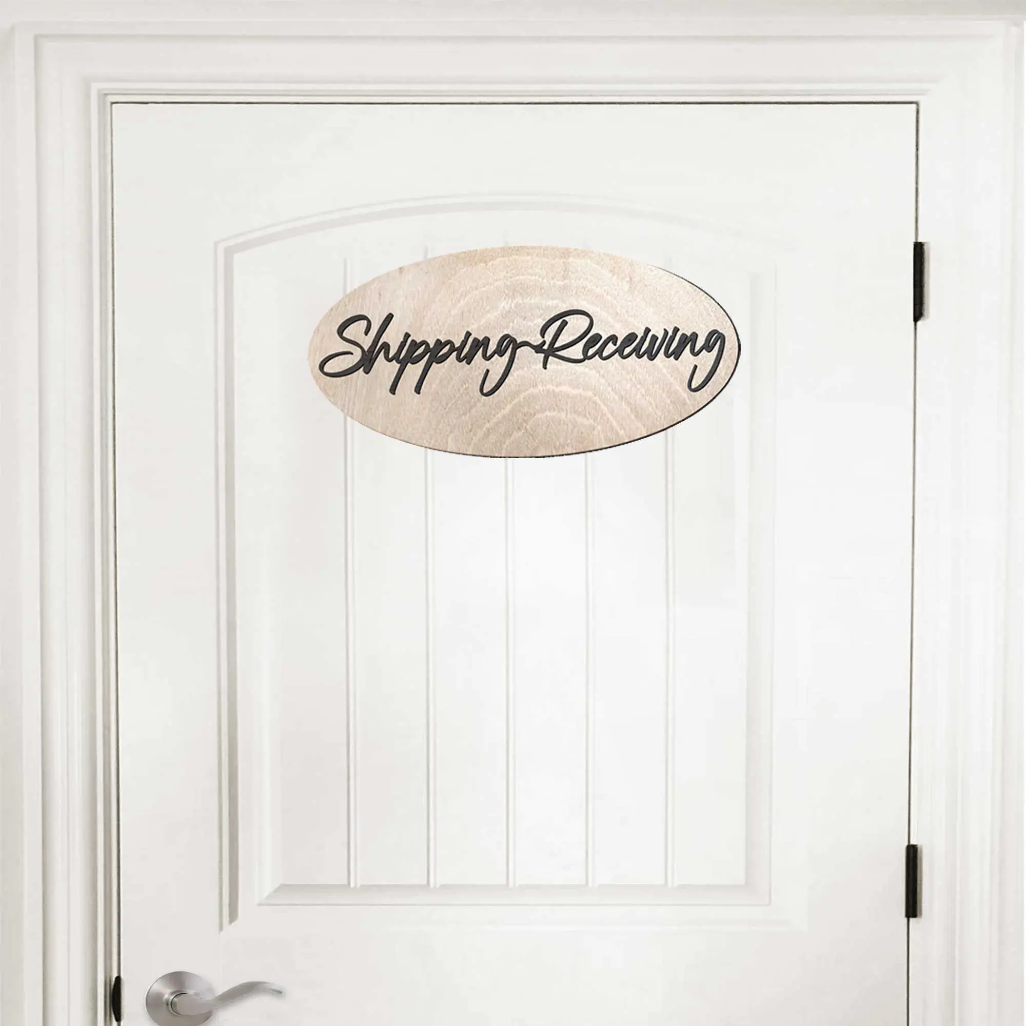 Shipping & Receiving sign, Business sign, Made in the USA sign, Made from wood, Employees only, Lightweight Sign - 320337