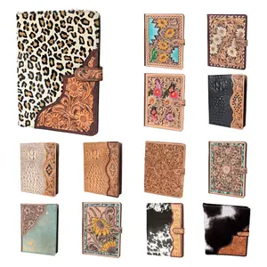 American Darling Portfolio Bag Hand Tooled Crocodile Embossed Genuine Leather Western Women | Student for Sketches