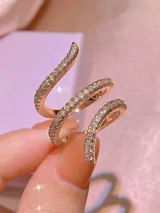 1 PC Gorgeous Style Cubic Zirconia Ring For Women For Valentine's Day Gift Wedding Engagement Anniversary Party Jewelry Stacking Rings Stackable Rings