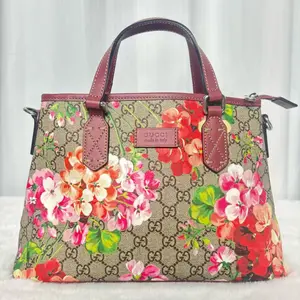 Pre-owned GUCCI Floral Print Top Handle Handbag|20564935 WWL