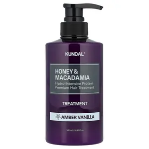 Kundal Honey & Macadamia, Treatment, Amber Vanilla, 16.9 fl oz (500 ml)