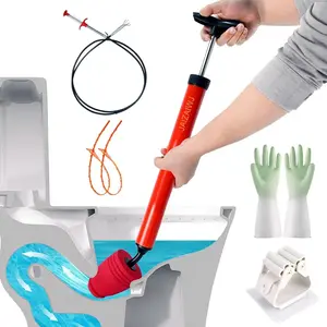 Plunger & Plunger, High Pressure - Air Drain Unclogger & Clog Remover, Snake for Sinks & Clogged Pipes