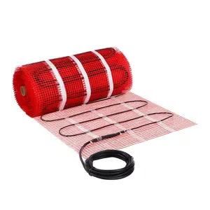 Father's Day Gift VEVOR Floor Heating Mat, 100 Sq. ft, Electric Radiant In-Floor Heated Warm System with Digital Floor Sensing Thermostat, Includes Installation Monitor, Adhesive Back for Easy Installation on The Floor