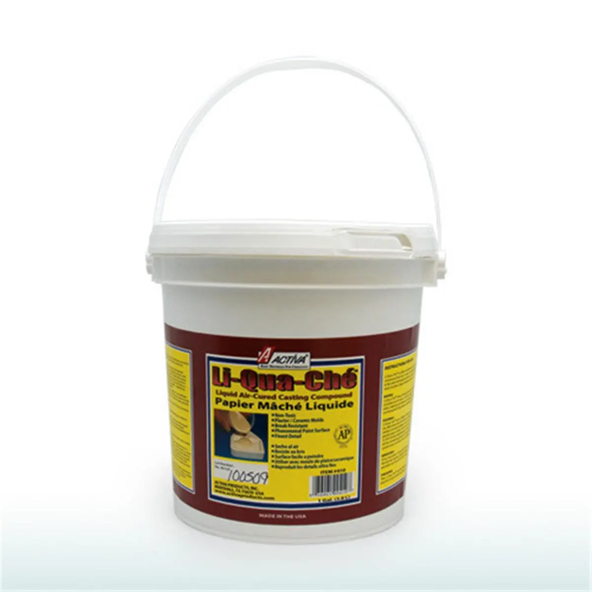 Li-Qua-Che 405 Activa 1 Qt Liquid Air-Cured Paper Mache Easy Casting Compound - Durable, Hard Art Materials for DIY Pottery-Ceramics Crafting Supplies (Not Fire Hardened)
