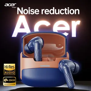 Acer OHR548 Smart Noise Cancelling Earbuds, Wireless Stereo Earphones, Extra Long Battery Life, Universal Fit for Men and Women, Comfortable Wear, Noise Isolation Headphones, Compact Headset Design,   Bt.  noise cancelling headphones Audio Blue Electronic