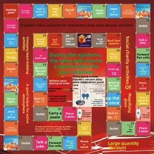 Real-Life Flight Chess Monopoly Outdoor Expansion Extra Large Adult Children's Checkers Floor Mat Traffic Safety