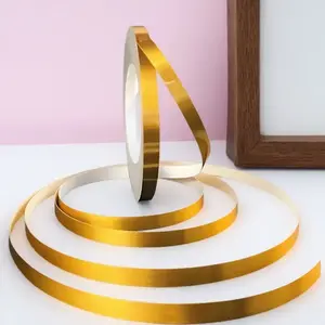 Waterproof Self-Adhesive Edge Banding Tape - Moisture-Proof, Removable Traceless DIY Decor Trim, Gold/Silver Colors, 50m Long, Multiple Sizes, Eco-Friendly Safe Material for Cabinets, Closets & Wall Gap Cover - High Adhesion Repair Tape