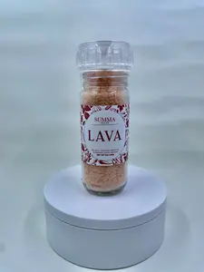 Summa Salts Lava Salt - Reaper & Ghost Pepper Sea Salt for Chicken Flavor - Vegan Gluten-Free Handcrafted Coarse Salt with Carolina Reaper Peppers - Refill Pack Option Available