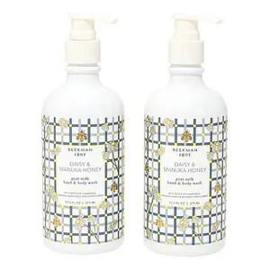 Beekman 1802 Goat Milk Hand & Body Wash Duo - Daisy and Manuka Honey