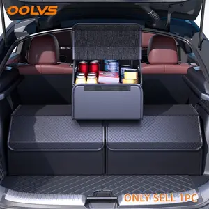 Large Capacity Foldable Car Trunk Organizer Box with Lid, Multi-Layer Design, Anti-Slip Bottom, Suitable for Suv and Sedan, Oolvs
