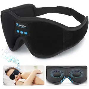 3D Foam Eye Mask - Smart Wearable Device with Bluetooth Music Playback, Built-in HD Speakers, Integrated MP3 Player for Sleeping & Relaxation