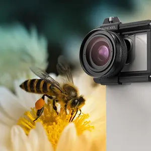 ZM100 Smartphone Camera Lens, Portable Phone Lens with Aircraft Aluminum Frame, Multilayer Coated Optical Lens for Photography, Concert