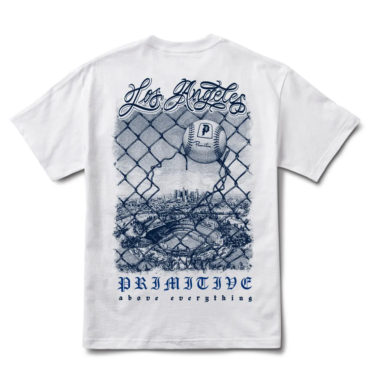 PRIMITIVE APPAREL Homerun Men's Boxy Fit T-Shirt, Heavy-Weight 7.5oz Cotton Jersey Streetwear Apparel, Shortsleeve, Menswear, Top, Print