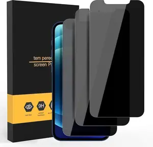 3Pcs Privacy Screen Protector Tempered Glass Compatible For iPhone 16 17 15 14 13 12 11 16e Plus Air Pro Max