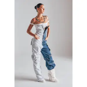 SPLIT DECISION DENIM JUMPSUIT
