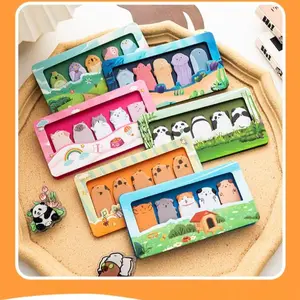 Animal Park Thumb Sticky Notes Cute High-Quality Notepads Style Irregular Cartoon N Times Stickers Classification Labels