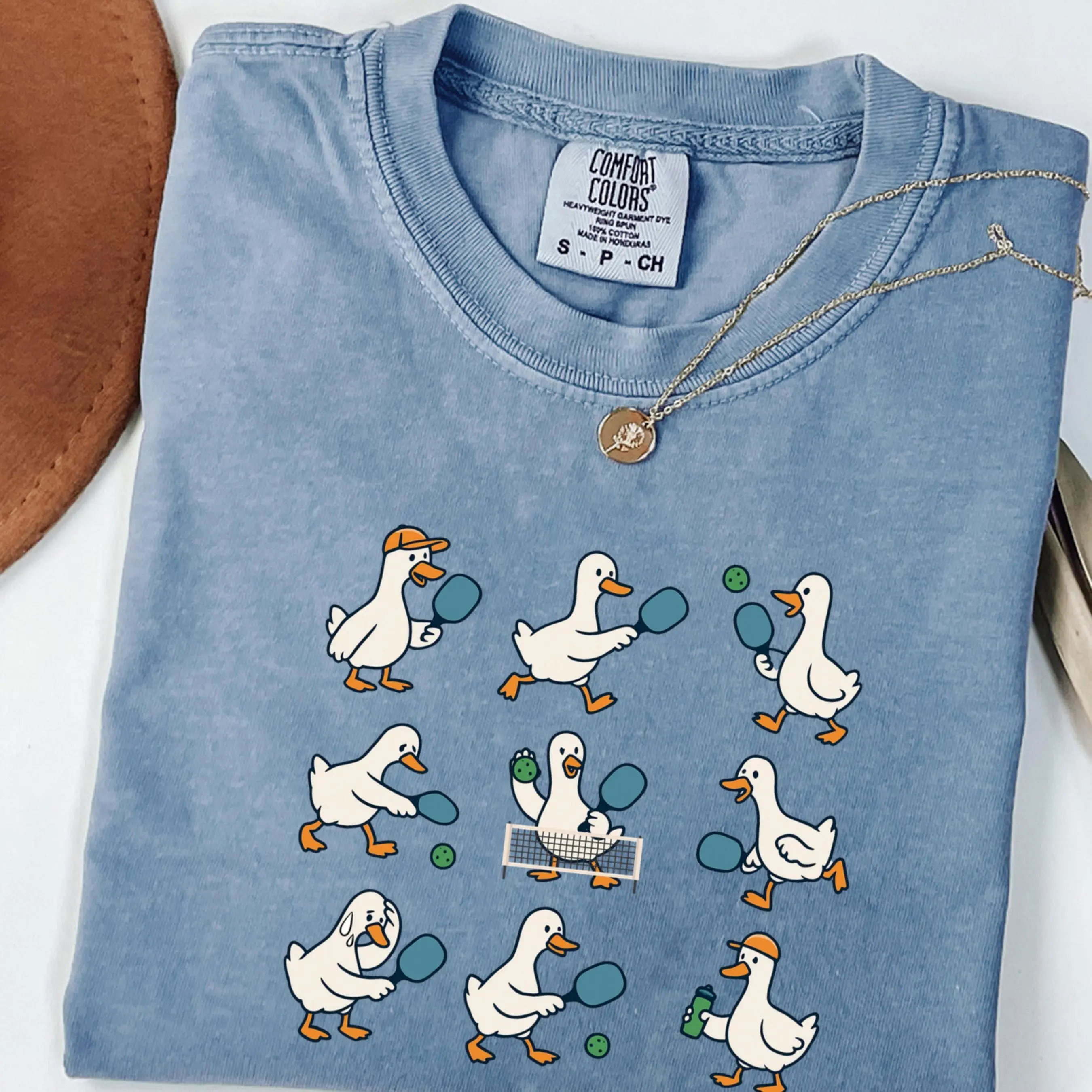 Comfort Colors Pickleball Goose Shirt, Funny Pickleball Tee, Cute Goose Sports Shirt, Pickleball Lover Gift, Trendy Paddle Ball Tee
