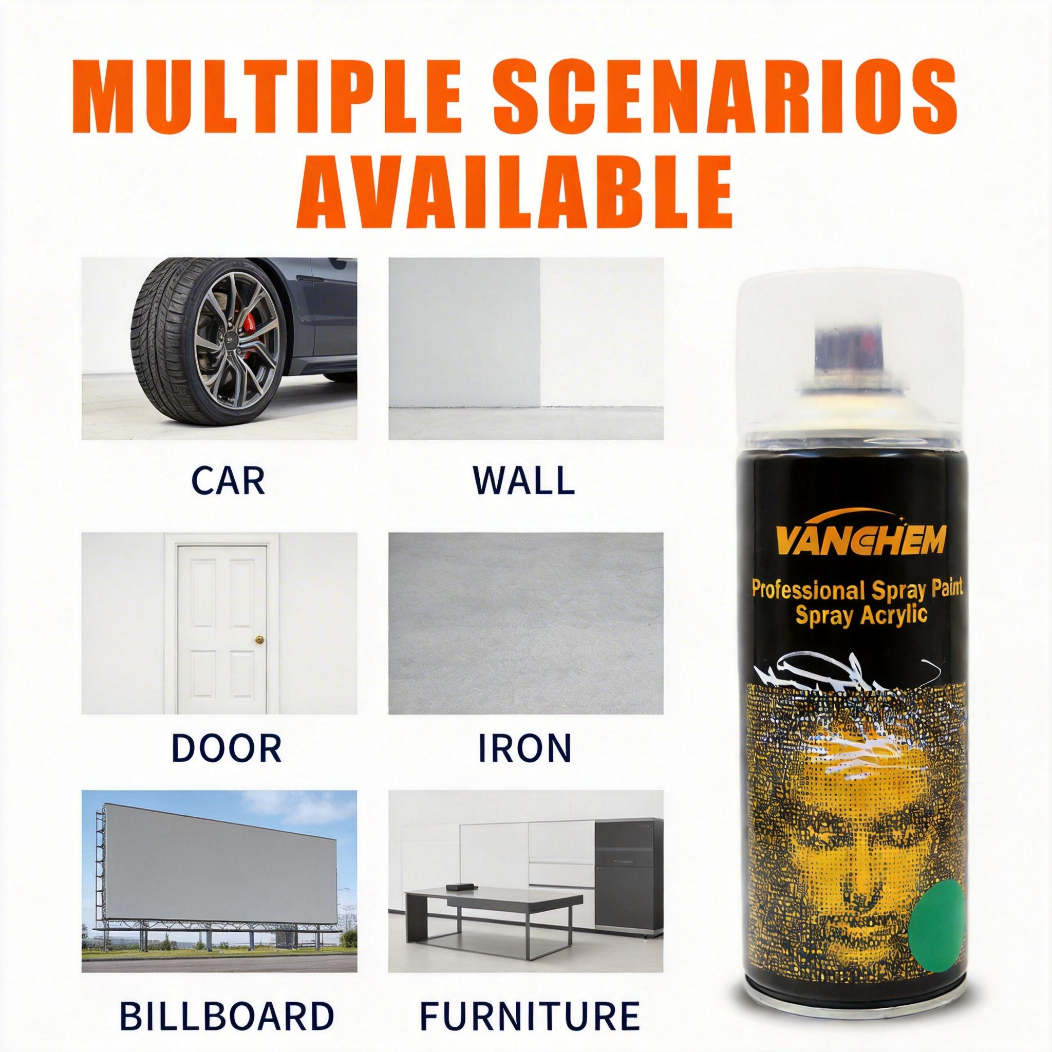 Eco-Friendly Waterproof Spray Paint - Fast Drying, High Coverage for DIY Upcycling, Furniture, Metal & Plastic