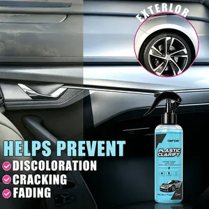 QIFOR Plastic Restorer - Enhance Faded Trim with Long-Lasting UV Protection - 6.7 Oz Bottle