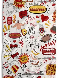 KC Chiefs Icon Tea Towel Kitchen