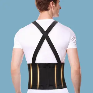 Adjustable Work Back Support, Adjustable Back Brace, Back Support Benefits Belt for Men & Women, Back Support with Suspenders for Moving Construction Warehouse Heavy Lifting & Other Activities