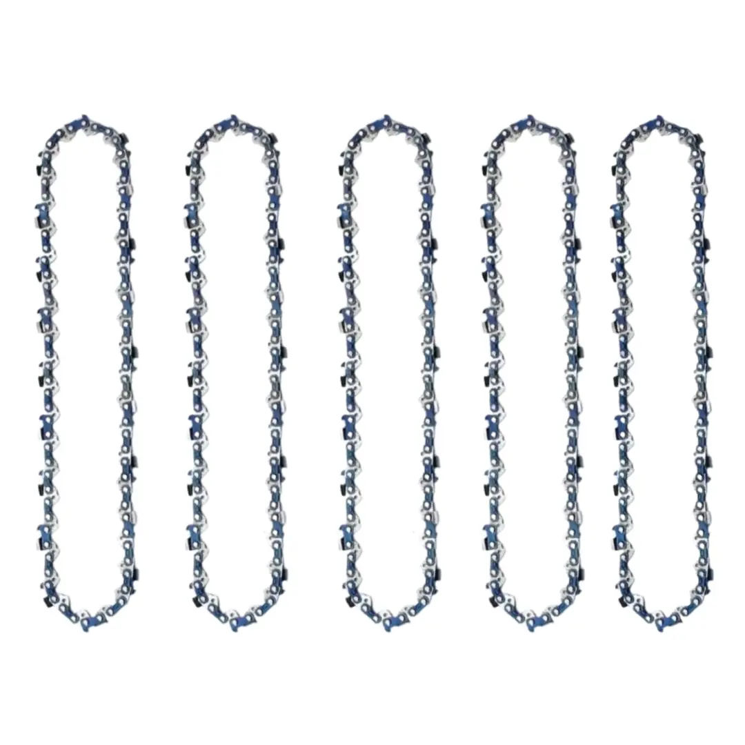 5PCS 16"/18"/20"/22"/24" Steel Chainsaw Chains Lengths, 3/8" Pitch, VIGOMEI 0.058" Gauge, 59/64/68/76/84 Drive Links, 68 Crnimo Durable Metal Oil Saw Parts for Outdoor Power Equipment