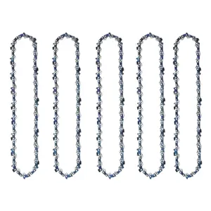 5PCS 16"/18"/20"/22"/24" Steel Chainsaw Chains Lengths, 3/8" Pitch, VIGOMEI 0.058" Gauge, 59/64/68/76/84 Drive Links, 68 Crnimo Durable Metal Oil Saw Parts for Outdoor Power Equipment
